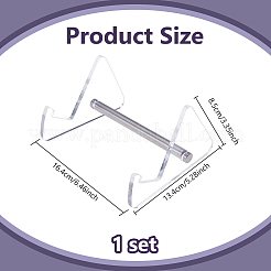Espositori per tastiera in acrilico e lega a 1 livello&nbsp;ODIS-WH0078-17A-02