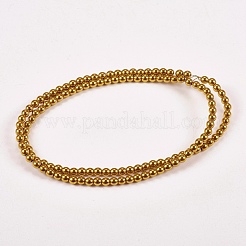 Chapelets de perles en hématite synthétique sans magnétiques&nbsp;G-J169A-3mm-04