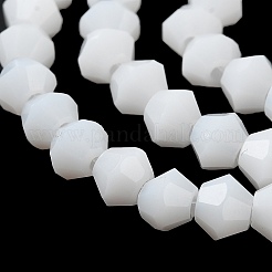 Opaque couleur unie imitation jade perles de verre brins&nbsp;LS-EGLA-A039-P4mm-D15
