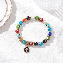 4 bracciale con ciondolo in lega smaltata&nbsp;BJEW-JB12269