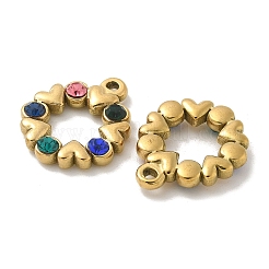 Ciondoli in strass in acciaio inossidabile 304&nbsp;STAS-I322-57G