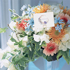 Eisenblumenpicks floral&nbsp;OFST-WH0002-36G