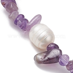 5 bracelet extensible en perles de quartz rose naturel&nbsp;BJEW-JB10935