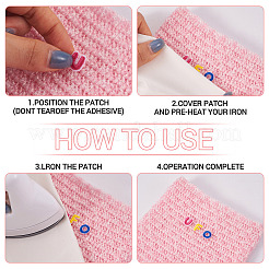Buchstaben-Polyester-Computerstickerei-Stoff zum Aufbügeln/Aufnähen von Patches&nbsp;DIY-TAC0015-41