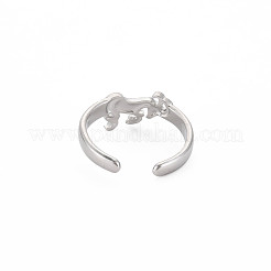 Bague ouverte en acier inoxydable 304 anti-ternissement avec 12 constellation/signe du zodiaque pour femme&nbsp;RJEW-S405-156P-G