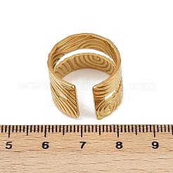Offene Manschettenringe aus Edelstahl 304 für Damen&nbsp;LS-RJEW-H255-01G-06