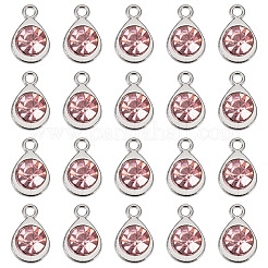 20 Stück facettierte Glasanhänger&nbsp;RGLA-TADJ0001-01G