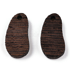 Anhänger aus natürlichem Wengeholz&nbsp;WOOD-T023-89