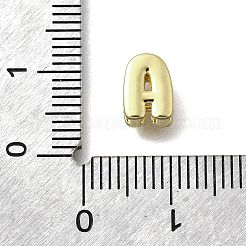 Eslabones multihebra con letras de circonita cúbica micropavé de latón&nbsp;KK-D295-32G-01