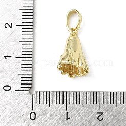 Pendenti in ottone con micro pavé di zirconi cubici a tema Halloween&nbsp;KK-L248-05G-01