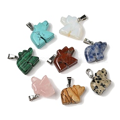 Pendentifs en pierres précieuses mixtes naturels et synthétiques&nbsp;G-B127-02P
