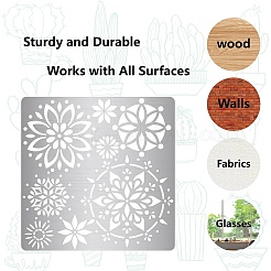 Mandala-Stanzschablonen aus Edelstahl&nbsp;DIY-WH0238-147