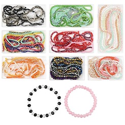 6 hebras 6 hebras de cuentas de vidrio de colores&nbsp;DGLA-YW0001-44A