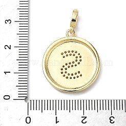 Pendentifs en laiton zircon cubique transparent&nbsp;KK-L253-17G-S