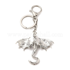 Portachiavi con ciondolo in lega di drago e strass&nbsp;KEYC-G065-01D