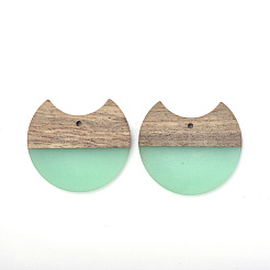 Pendentifs en résine & en bois&nbsp;RESI-T023-11-M