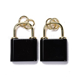 Colgantes de obsidiana naturales&nbsp;G-P453-01G-J-RS