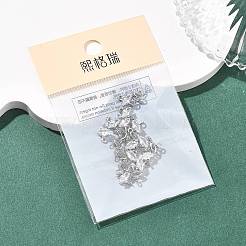 Ciondoli a forma di occhio di cavallo in ottone con pavé di zirconi cubici Shegrace&nbsp;XGRQ2O435-436A-P