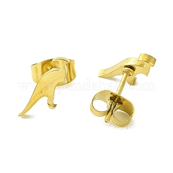 Lindos aretes de botón de acero inoxidable 304 con temática de animalitos&nbsp;EJEW-B041-04E-G
