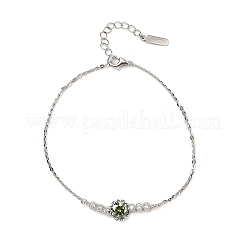 925 Sterling Silber Link Armbänder&nbsp;BJEW-D346-03A-P