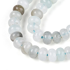 Gefärbt natürlichen weißen Jade Perlen Stränge&nbsp;G-T139-59A-14