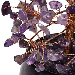 Decorazioni per esposizione dell'albero della vita in scaglie di ametista naturale&nbsp;GG-CBACC2B-02D