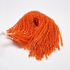 Chapelets de perles en verre bicone d'imitation de cristal autrichien&nbsp;LS-GLAA-F029-3x3mm-11