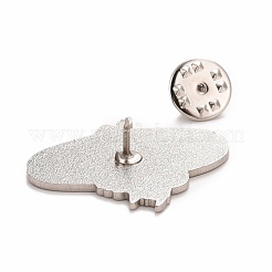 Pin de esmalte de calavera y vela&nbsp;JEWB-M023-09