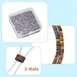 2 Strang natürliche Tigerauge Perlenstränge&nbsp;G-PA0001-70