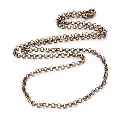 Eisen Kreuzkette Rolo Kette Halskette Herstellung&nbsp;NJEW-JN01384-03