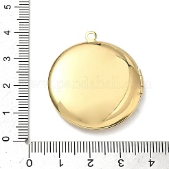 Messing-Medaillon-Anhänger&nbsp;KK-P342-01C-G