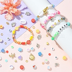 DIY-Sets zur Herstellung von Armbändern aus Polymer-Ton und Acrylperlen&nbsp;DIY-YW0009-58