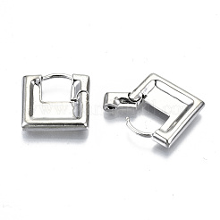 Laiton Huggie boucles d'oreilles&nbsp;EJEW-N011-42P-NF