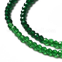 Fili di perle di vetro trasparenti 2 colori&nbsp;GLAA-G093-01B