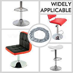 Funda antideslizante para silla de bar de tejido polar&nbsp;AJEW-WH20816-247B