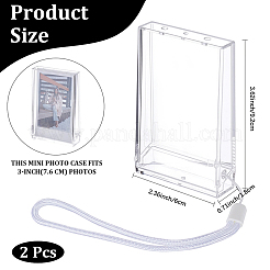 2 Beutel Plastik-Fotohalter&nbsp;AJEW-CN0008-14