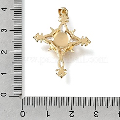 Pendentifs en laiton zircon cubique transparent&nbsp;CU-CBA9883-04C-G