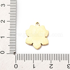 Pendentifs de Noël en acier inoxydable 304 émaillé&nbsp;STAS-B112-02G-11