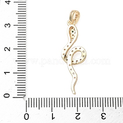 Pendentifs avec zircon cubiques à micro-pavés en laiton&nbsp;LS-KK-Q037-01B-G