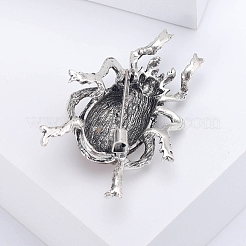 Spille in lega di strass a forma di scarabeo&nbsp;PW-WG9F125-02