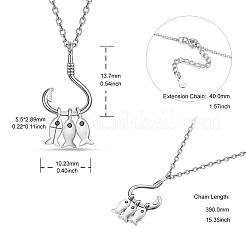 Colliers avec pendentif en 925 argent sterling&nbsp;JN948A