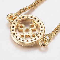 Bracciali in ottone regolabili&nbsp;BJEW-P200-13G