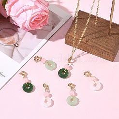 Decorazioni pendenti in vetro da 6 pz 3 stili&nbsp;HJEW-YW00552