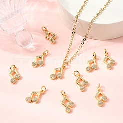 Messing klare Zirkonia Charms&nbsp;XGRQ3P809-629G
