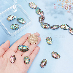 1 Strang natürliche Abalone-Muschel/Paua-Muschelperlenstränge&nbsp;BSHE-BC0001-16