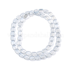 Brins de perles de verre de galvanoplastie transparentes&nbsp;EGLA-P049-02A-PL02