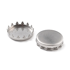Supports de plateau cabochon en acier inoxydable chirurgical 316 anti-ternissement&nbsp;STAS-I187-05D-P