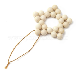 Décorations pendentif en perles fossiles naturelles étoiles&nbsp;HJEW-JM02098