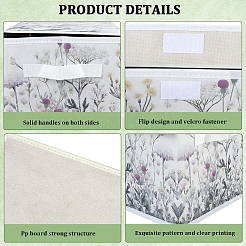 Boîte de rangement en polyester pour vêtements&nbsp;DJEW-WH20173-003