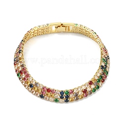 Braccialetti tennis con zirconi cubici per regalo donna ragazza&nbsp;BJEW-F450-04G